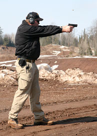 Toneman whacking targets with the SIGP250SC