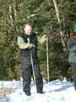 Ben enjoying the mysticism of good fast skis on really cold snow. He smoked us all on the trail, I kid you not.